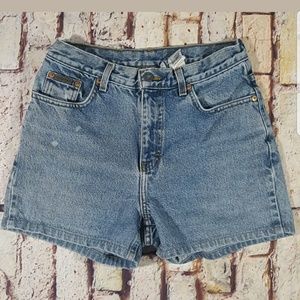 90s Calvin Klein Denim High Waist Shorts 6